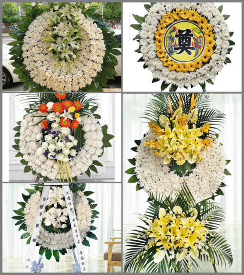 四川成都崇州市桤泉镇千功村花圈速递